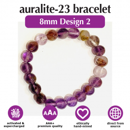 Auralite-23 8mm Bracelet (Design 2)