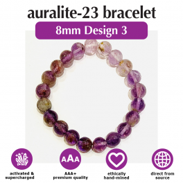 Auralite-23 8mm Bracelet (Design 3)