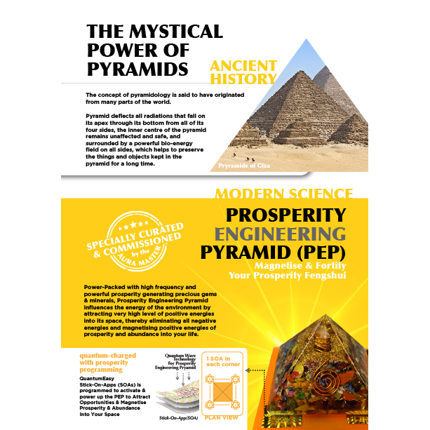 Prosperity Engineering Pyramid (PEP) 
Model L (Covers Up to 3,000 square feet)